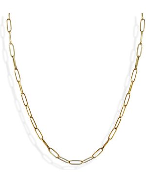 Liza Schwartz 18K Plated Chain Link Necklace - Metallic