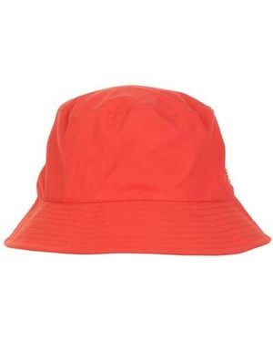 Bruno Magli Canvas Bucket Hat - Red