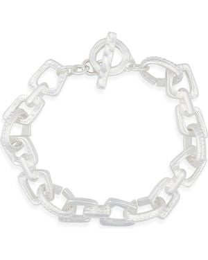 Karine Sultan Geometric Link Bracelet - White
