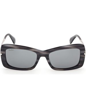 Max Mara 54Mm Rectangular Sunglasses - Multicolor