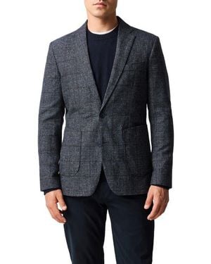 Rodd & Gunn Selwyn Island Windowpane Check Wool & Cotton Blend Sport Coat - Blue
