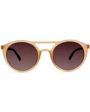 Eco Brazos 49Mm Aviator Sunglasses - Brown