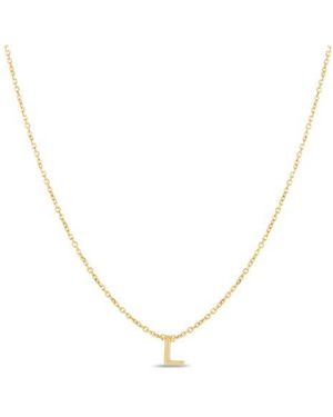 KARAT RUSH 14K Initial L Necklace - Metallic