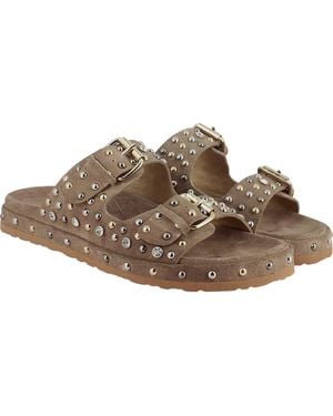 Saint G. Chloe Slide Sandal - Brown