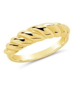 Sterling Forever Graham Band Ring - Metallic