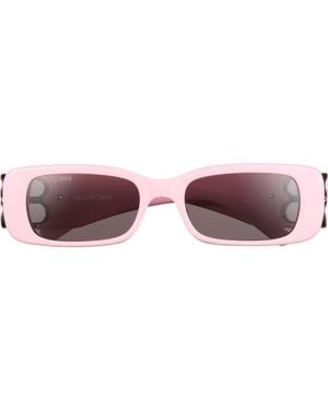 Balenciaga 51Mm Square Sunglasses - Purple
