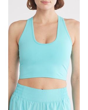 X By Gottex Medium Impact Racerback Sports Bra - Blue