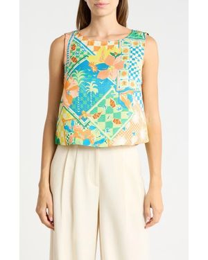 Ramy Brook Mabel Sleeveless Top - Blue