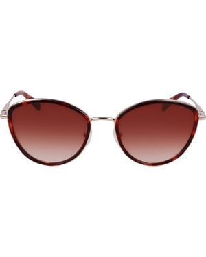 Longchamp Roseau 54Mm Gradient Cat Eye Sunglasses - Brown