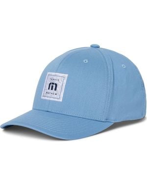 Travis Mathew Final Boarding Six-Panel Snapback Cap - Blue