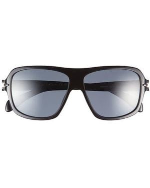 Rag & Bone 57Mm Shield Sunglasses - Blue