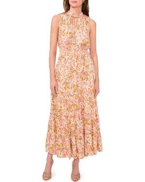 Halogen® Floral Tiered Maxi Dress - Pink