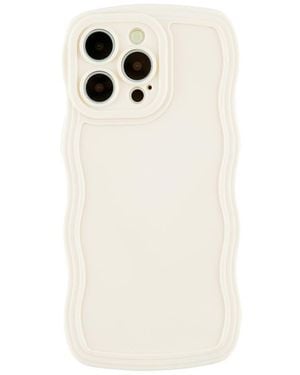 Auramma Solid Wavy Bumper Iphone 14 Pro Case - Natural
