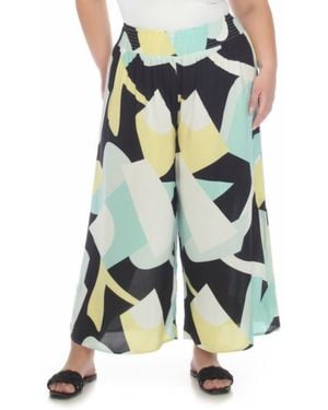 Boho Me Patterned Smocked Pull-On Pants - Blue