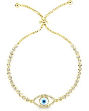 Sphera Milano Evil Eye Slider Bracelet - Metallic