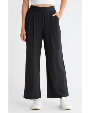 90 Degrees Warp X Dinah Wide Leg Pants - Black