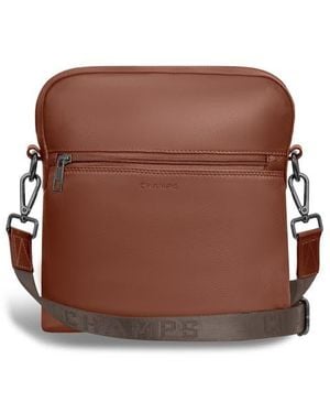 CHAMPS Onyx Leather Crossbody Bag - Brown