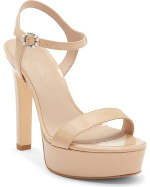 Stuart Weitzman Dazzle Platform Sandal - Natural