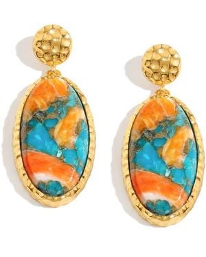 YS GEMS Drop Earrings - Blue