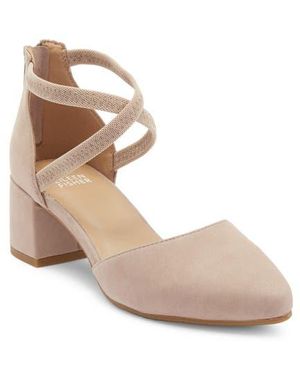 Eileen Fisher Venice Block Heel Pump - Natural