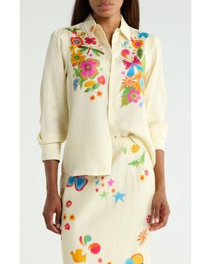 Mother The Gathered Honey Shirt - Multicolor