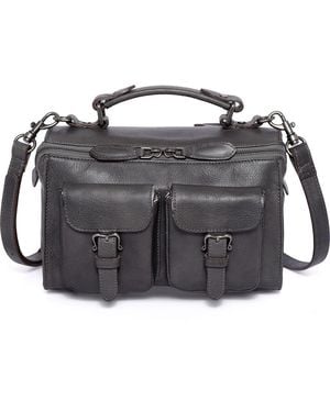 Old Trend Las Luna Leather Crossbody Bag - Black