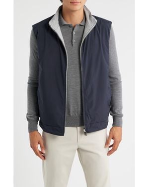 Aurélien Reversible Insulated Resort Vest - Blue