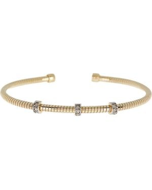 Meshmerise Diamond Bangle Bracelet - Metallic