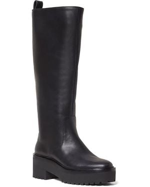 Loeffler Randall Carlee Lug Sole Combat Boot - Black