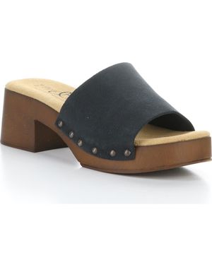 Bos. & Co. Marly Platform Slide Sandal - Gray