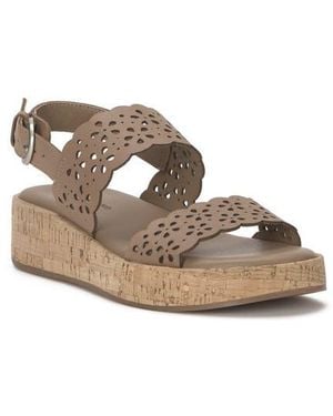 Lucky Brand Elsie Wedge Sandal - Brown