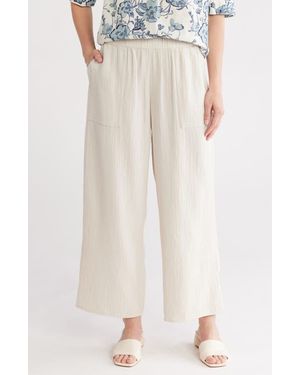 Caslon Cotton Gauze Pull-On Pants - Multicolor