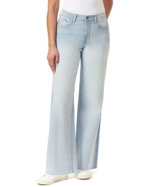 Kensie The Kaya High Rise Wide Leg Jeans - Blue