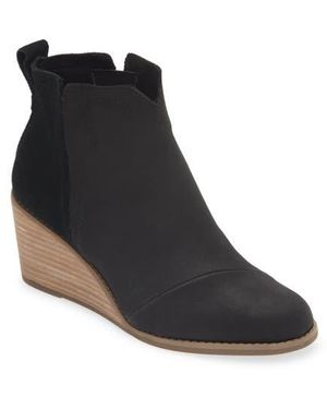 TOMS Clare Wedge Bootie - Black