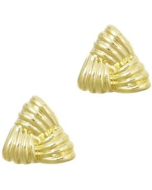 Adornia Triangle Statement Stud Earrings - Yellow