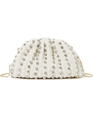Loeffler Randall Bailey Half Moon Clutch - White