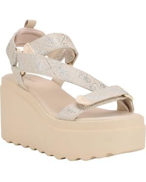 Guess Ocilia Platform Sandal - Metallic