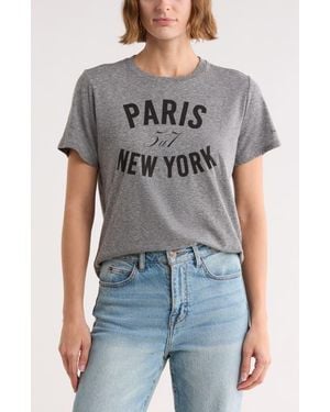 Cinq À Sept Paris New York Graphic T-Shirt - Gray