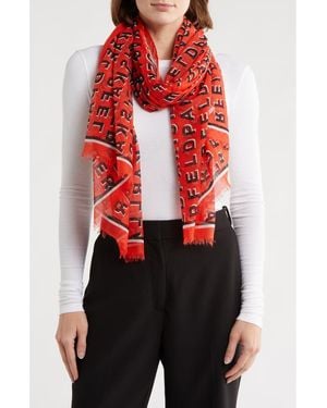 Karl Lagerfeld Logo Wrap Scarf - Red