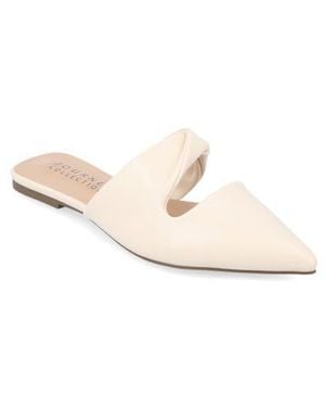 Journee Collection Enniss Flat Mule - Natural