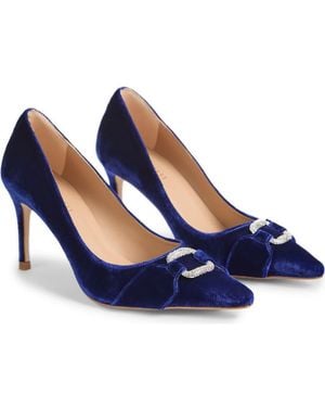 LK Bennett Thelma Crystal Oloid Pointed Toe Pump - Blue