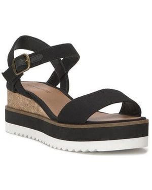 Lucky Brand Tema Platform Wedge Sandal - Black