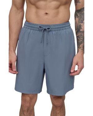 DKNY Core Volley Swim Trunks - Blue
