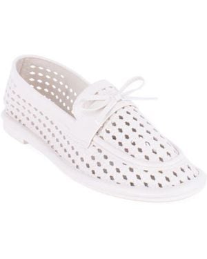 Tahari Maple Cutout Loafer - White
