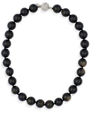 Kenneth Jay Lane Beaded Necklace - Black
