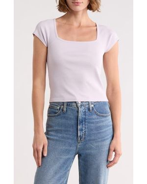 Madewell Brightside Square Neck T-Shirt - Blue