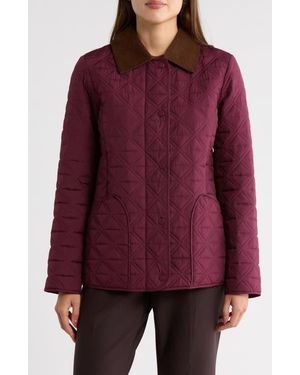 Bernardo Quilted Barn Jacket - Red