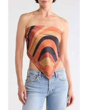 Steve Madden Swirly Girly Satin Scarf - Multicolor