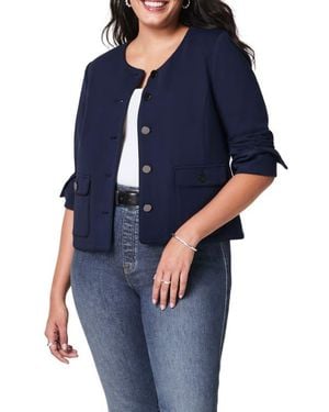 Spanx Ponte Bomber Jacket - Blue