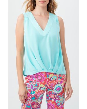 Trina Turk Brunella Sleeveless Top - Blue
